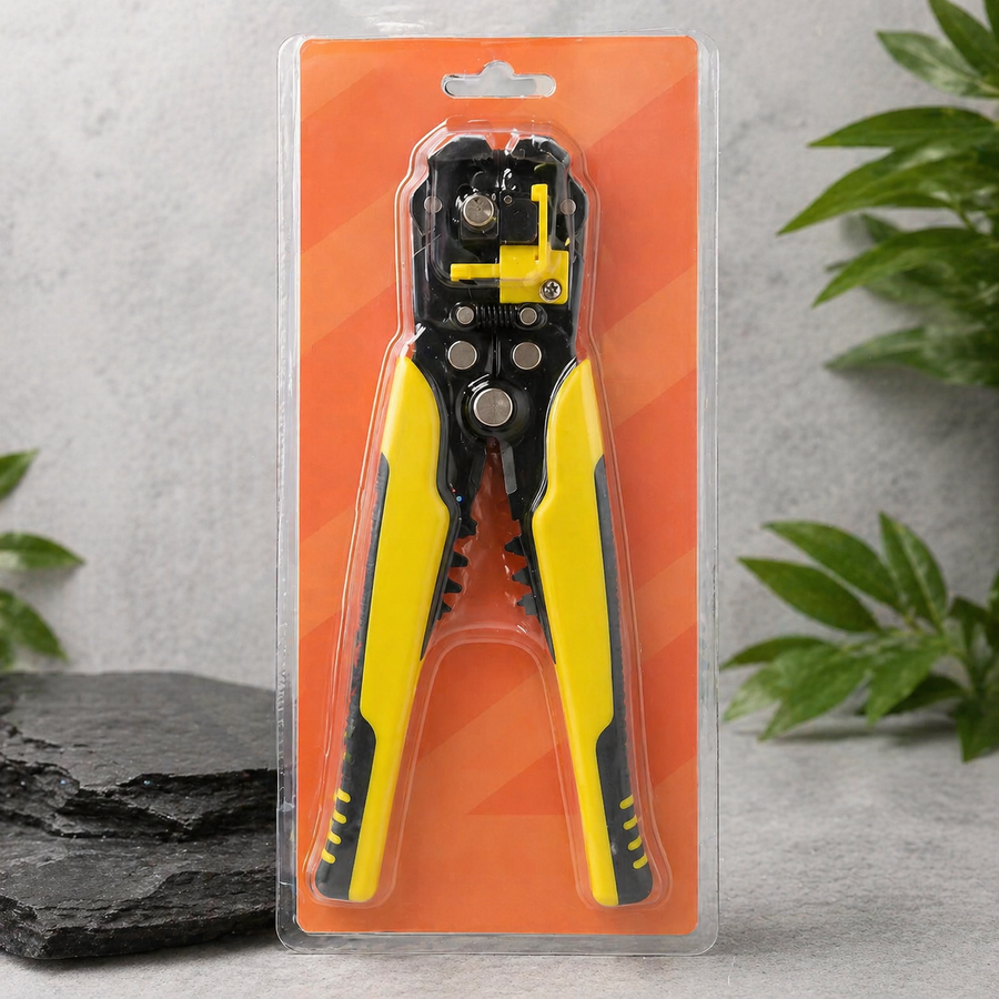 Self-Adjusting Multifunctional Wire Stripper & Crimper – Heavy Duty Automatic Stripping Pliers for 10-24 AWG Wire