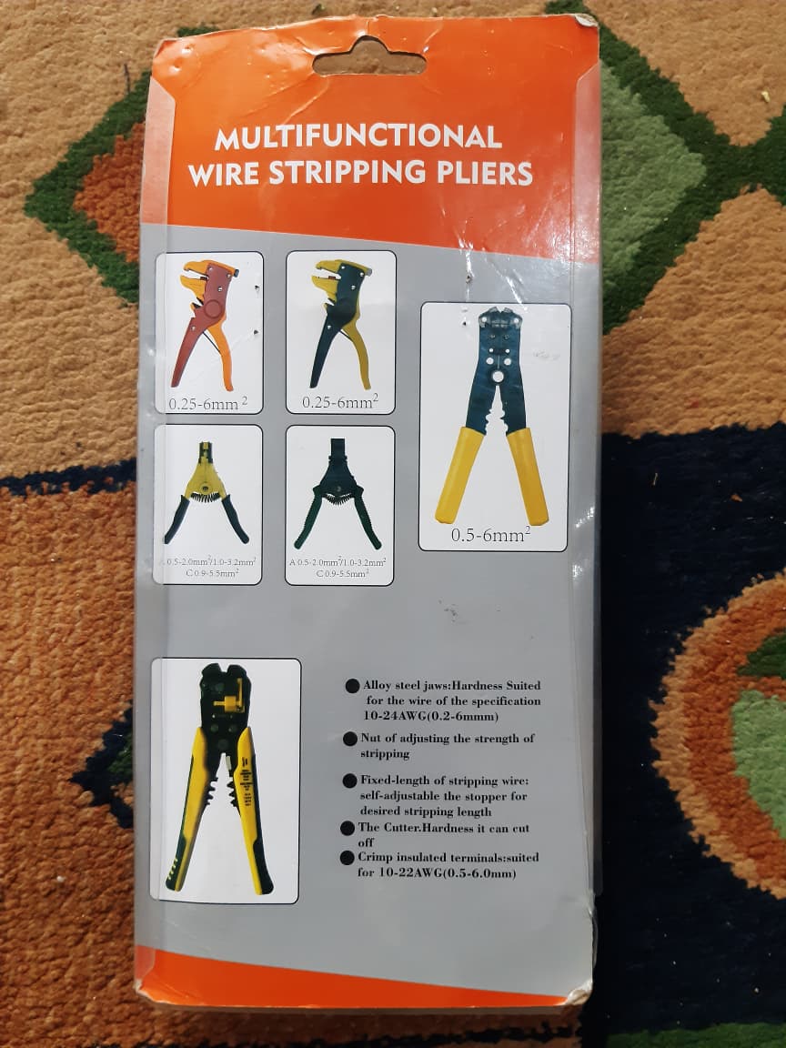 Self-Adjusting Multifunctional Wire Stripper & Crimper – Heavy Duty Automatic Stripping Pliers for 10-24 AWG Wire