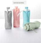 Silicone Folding Bottle | 600ML Silicon Foldable Bottle | Smart Travel Bottle Collapsible Design