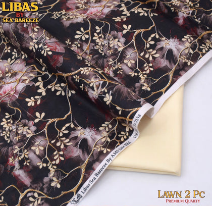 Bonanza Premium Floral Digital Printed Lawn 2-Piece Suit – Summer 2026