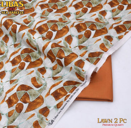 Sea Bareeze Printed Lawn 2-Piece Suit – Summer 2026