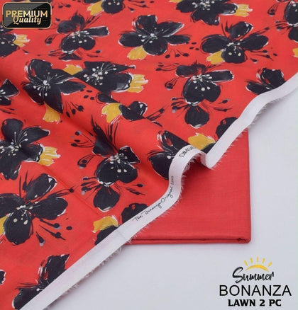 Bonanza Premium Floral Digital Printed Lawn 2-Piece Suit – Summer 2026