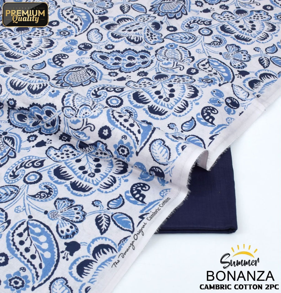 Bonanza Premium Floral Digital Printed Lawn 2-Piece Suit – Summer 2026