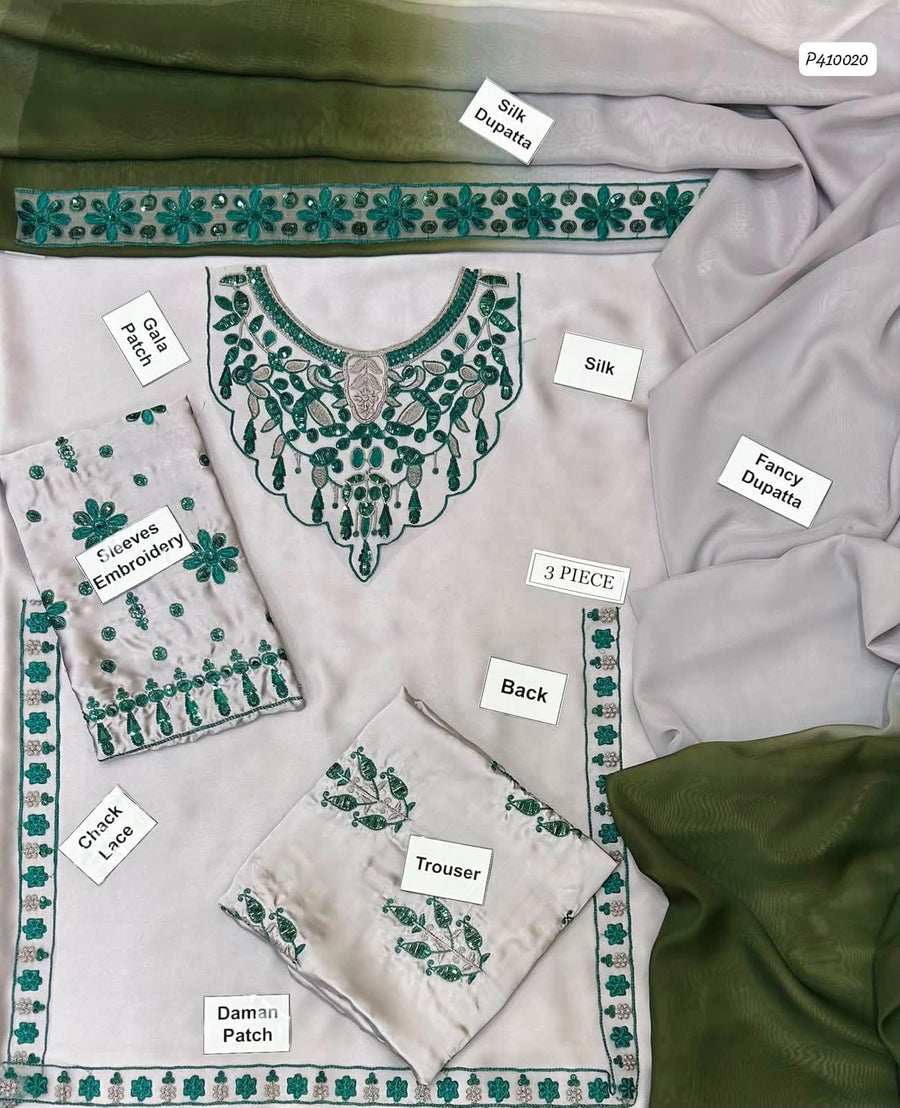 VANYA Silk Collection 2026 – Premium Sequence Embroidered 3-Piece Suit