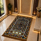 Premium Madina Style Velvet Prayer Mat (Janamaz) – Hajj & Umrah Collection