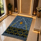 Premium Velvet Kaaba Design Prayer Mat (Janamaz) – Luxury Islamic Prayer Rug