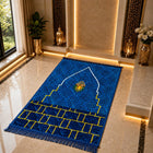 Premium Velvet Kaaba Design Prayer Mat (Janamaz) – Luxury Islamic Prayer Rug