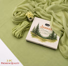 JANNAT Brand Pistachio Green 3PC Lawn Suit – Premium Branded Collection