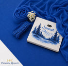 JANNAT Brand Royal Blue 3PC Lawn Suit – Premium Branded Collection