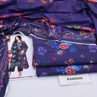 Ramsha Navy Blue 3PC Digital Printed Lawn Suit