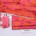 Ramsha Coral Red 3PC Digital Printed Lawn Suit