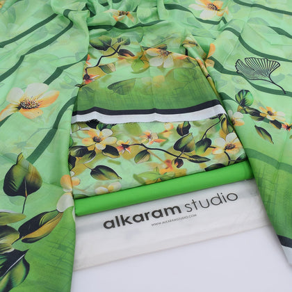 Alkaram Summer Lawn 2026 – Mint Green