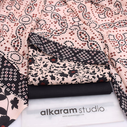 Alkaram Summer Lawn 2026 – Black & White Print