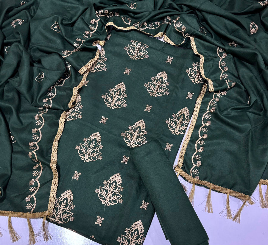 Bonanza Satrangi Marina Dhanak Embroidered 3-Piece Suit – Opening Collection 2026-27