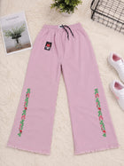 Premium Cotton Embroidered Baggy Pants | Trendy Loose Fit