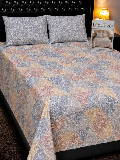 Pastel Patchwork Pure Cotton Bedsheet Set