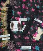 Black Floral Heavy Embroidered Dhanak Suit