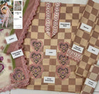 Elegant Pink Checkered Lawn Suit with Floral Dupatta