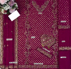 Premium Magenta Festive Wedding Wear – 4-Sided Embroidered Dupatta Edition