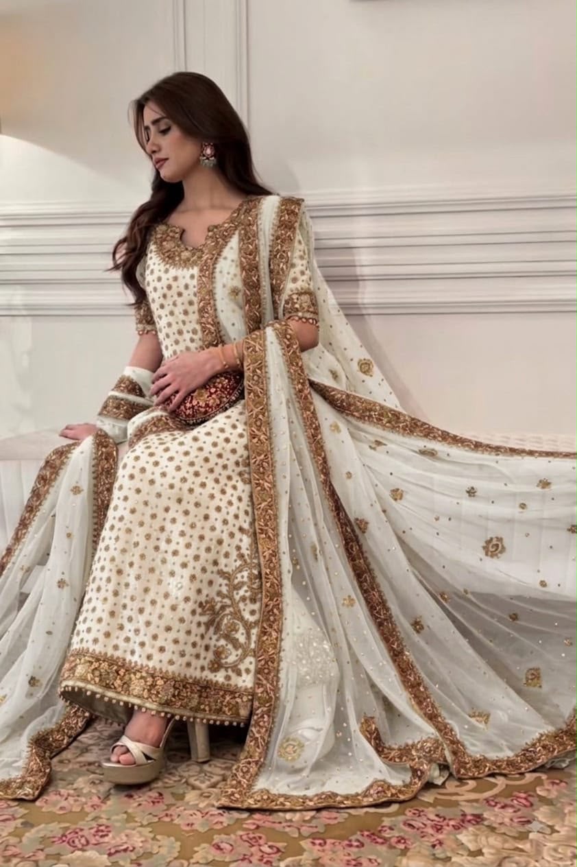 Haris Shakeel Addawork Formal Wedding Collection – Ivory White Edition