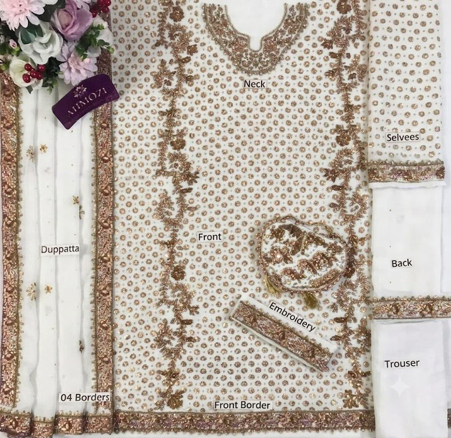 Haris Shakeel Addawork Formal Wedding Collection – Ivory White Edition