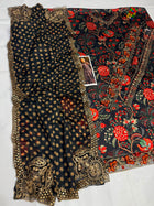 Silk Elegance – 3PC Premium Printed Silk Suit with Detailed Embroidery