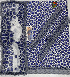 Contemporary Abstract Print Straight Shirt with Solid Trousers & Dupatta