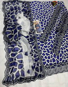 Contemporary Abstract Print Straight Shirt with Solid Trousers & Dupatta