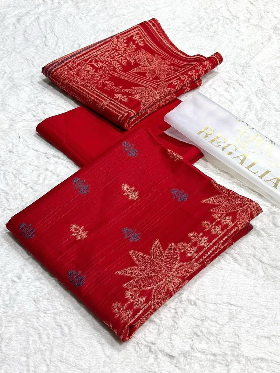 Jacquard Premium 3PC Unstitched Collection – Elegant Printed Cambric Suit