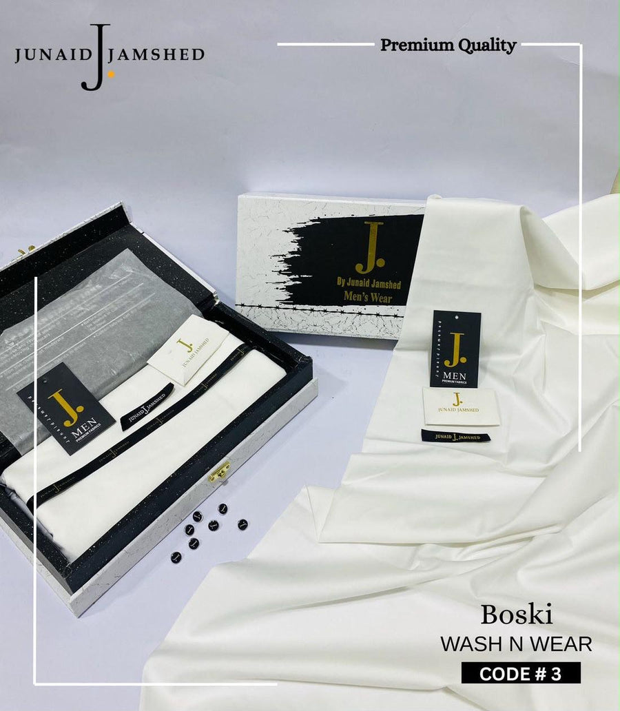 J. Junaid Jamshed Four Seasons Wash & Wear Boski – Premium Collection 2026