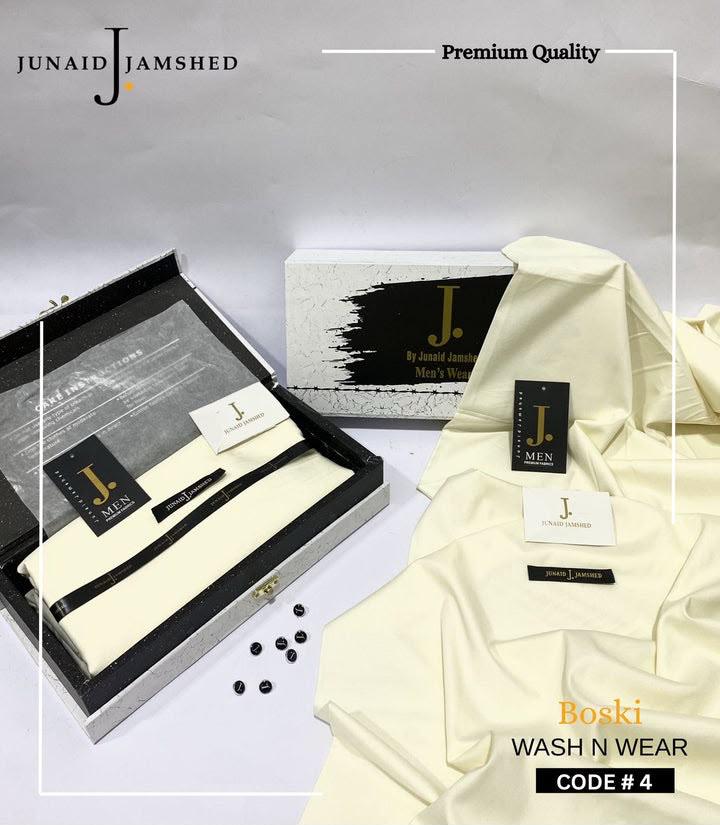 J. Junaid Jamshed Four Seasons Wash & Wear Boski – Premium Collection 2026