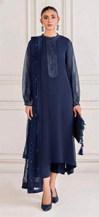 Baroque Chiffon Embroidered Elegance – Premium Unstitched Replica Collection