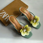 FLOWERS 🌺 ZARA Heels – Elegant Floral Design | Sizes 36–42
