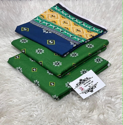 Bin Saeed Emerald Green & Navy Printed Lawn 3-Piece Collection 2026