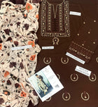 URGE Pure Lawn 3-Piece Embroidered Summer Collection – Elegant Brown & Floral Designer Suit