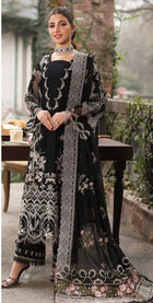 Bin Ilyas Winter Collection – Teal Blue Embroidered Dhanak 3PC Ensemble