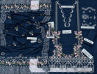 Bin Ilyas Winter Collection – Teal Blue Embroidered Dhanak 3PC Ensemble