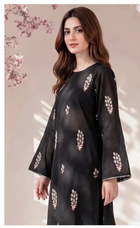 Bareeze Winter Collection 26-27 Airjet Dhanak 2-Piece Black Embroidered Suit