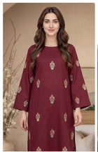 Bareeze Winter Collection 26-27 Airjet Dhanak 2-Piece Maroon Embroidered Suit