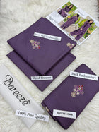 Bareeze Winter Collection 26-27 Airjet Dhanak 2-Piece Plum Embroidered Suit