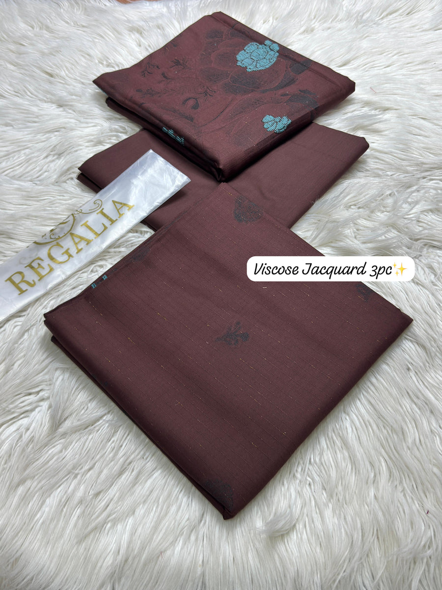Regalia Premium Viscose Jacquard 3-Piece Unstitched Suit (2026 Collection)