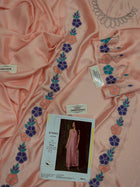 Soft Silk Embroidered 2-Piece Unstitched Kaftan Collection (D# 1216 / 1217)