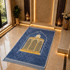 Top Madina Style Dome Design Soft Velvet Prayer Mat (Janamaz)