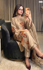 Murk Hit Collection Shehmoz Silk Embroidered 3-Piece Suit – Winter 2026–27