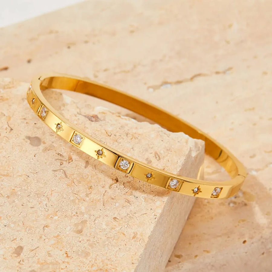 Premium Stainless Steel Waterproof Bangle – Anti-Tarnish