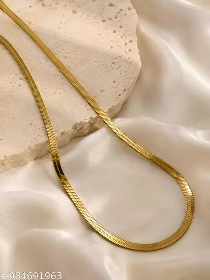Premium Stainless Steel Snake Chain – Waterproof & Anti-Tarnish