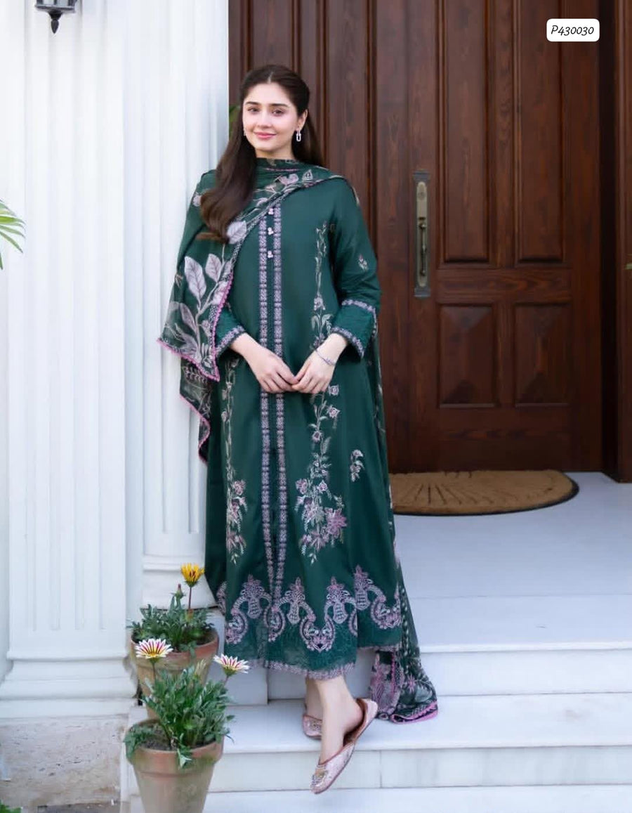 Dure-E-Fishan Premium Dhanak Embroidered 3-Piece Suit – Winter 2026