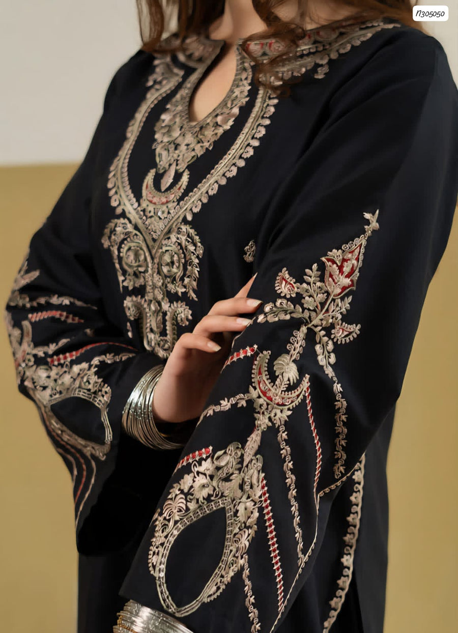Urgepret Premium Air-Jet Dhanak Heavy Thread Embroidered 2-Piece Suit – Winter 2026–27