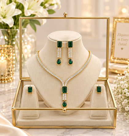 Heavy Bridal Jewelry Set – Waterproof & Premium Quality