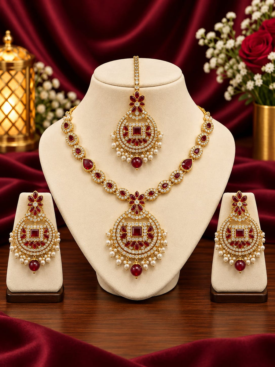 Heavy Bridal Jewelry Set – Waterproof & Anti-Tarnish